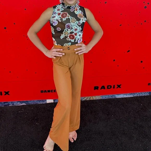 Custom Solo Contemporary Costume flower and copper mesh Size 10 - Picture 1 of 16